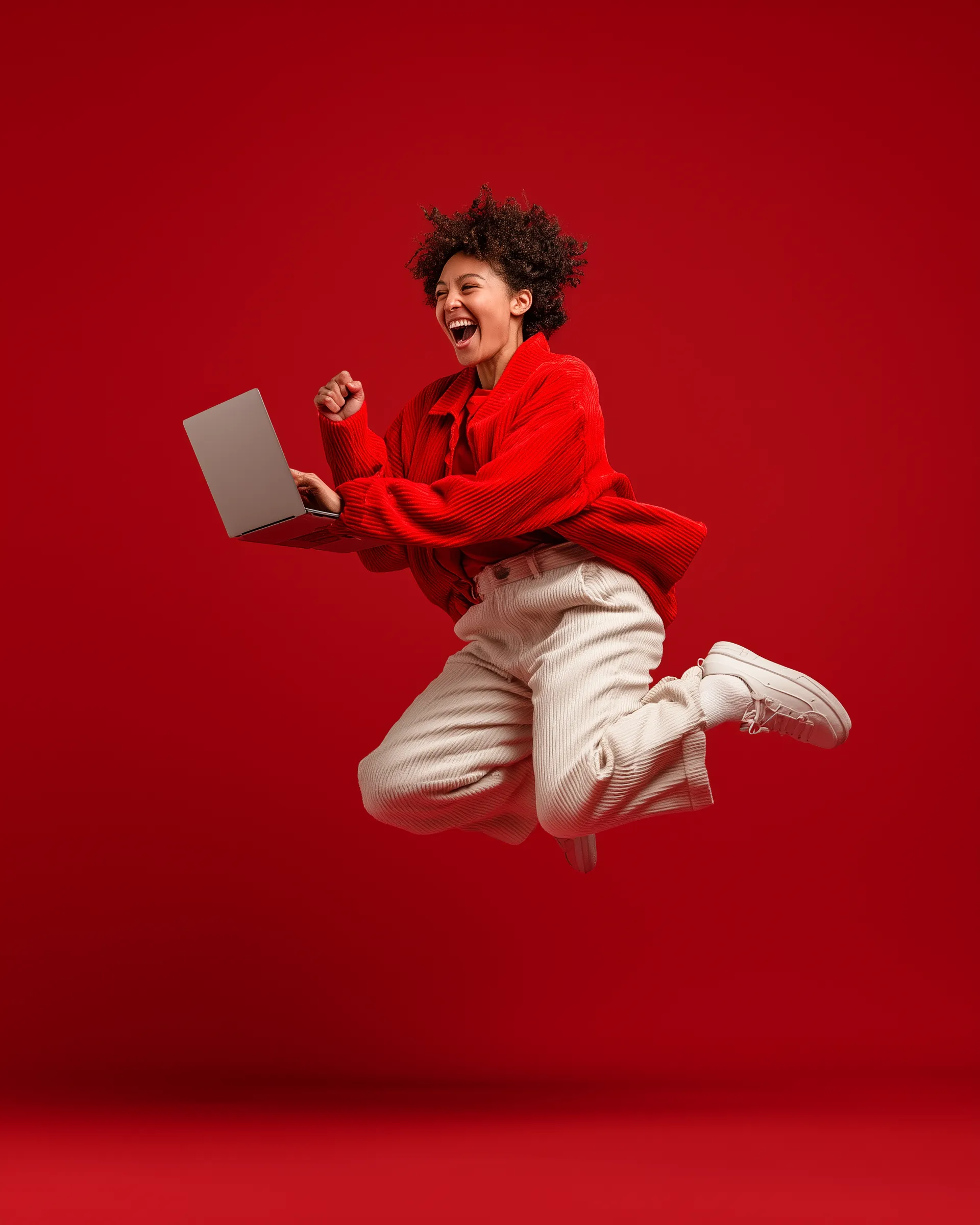 aibigsales_woman_dressed_in_red_casual_wear_using_a_laptop_full