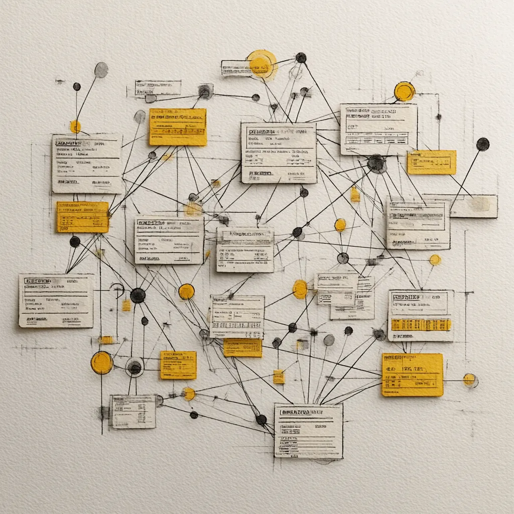 _a_simple_pecil_sketch_of_different_invoice