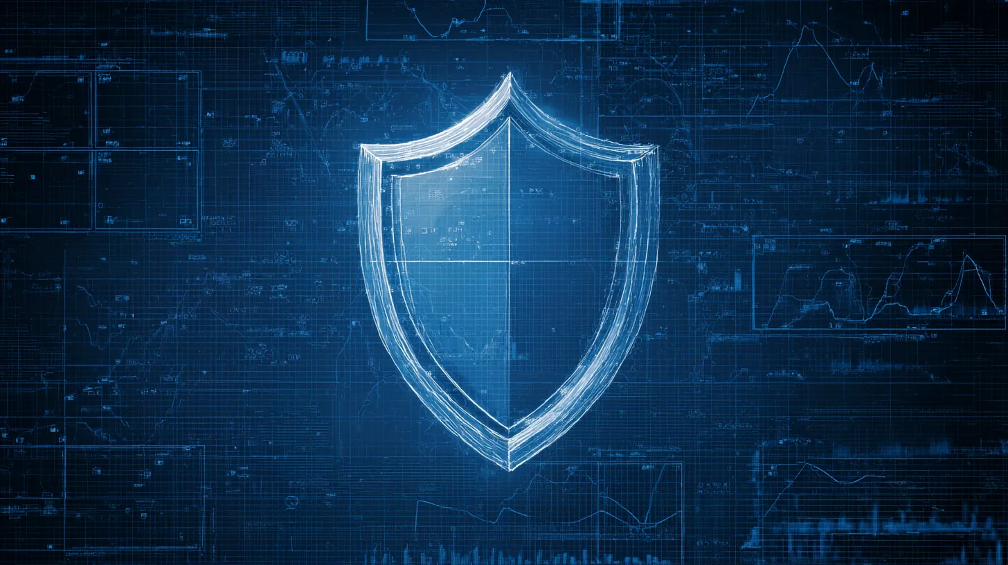 _a_glowing_shield_on_a_blue_background_filled