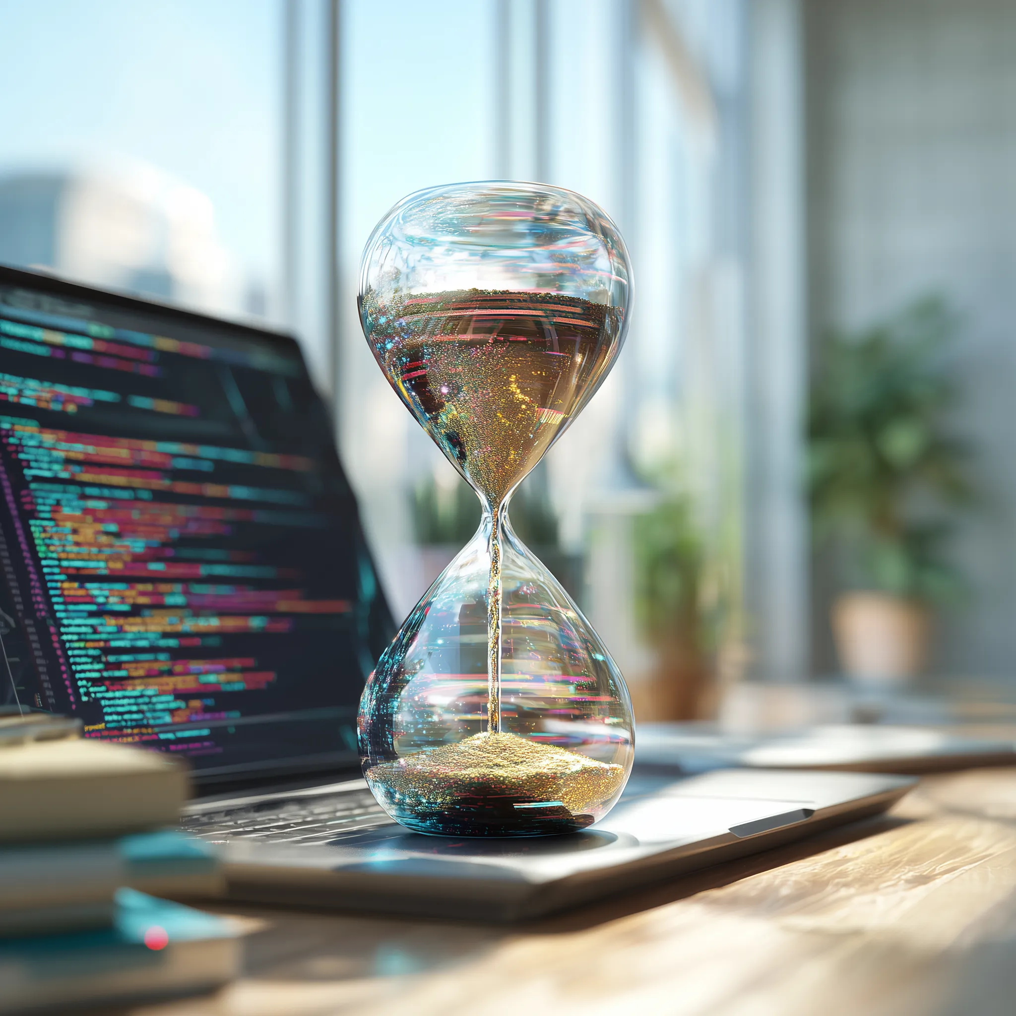 a_hyperrealistic_photo_of_a_sleek_modern_hourglass