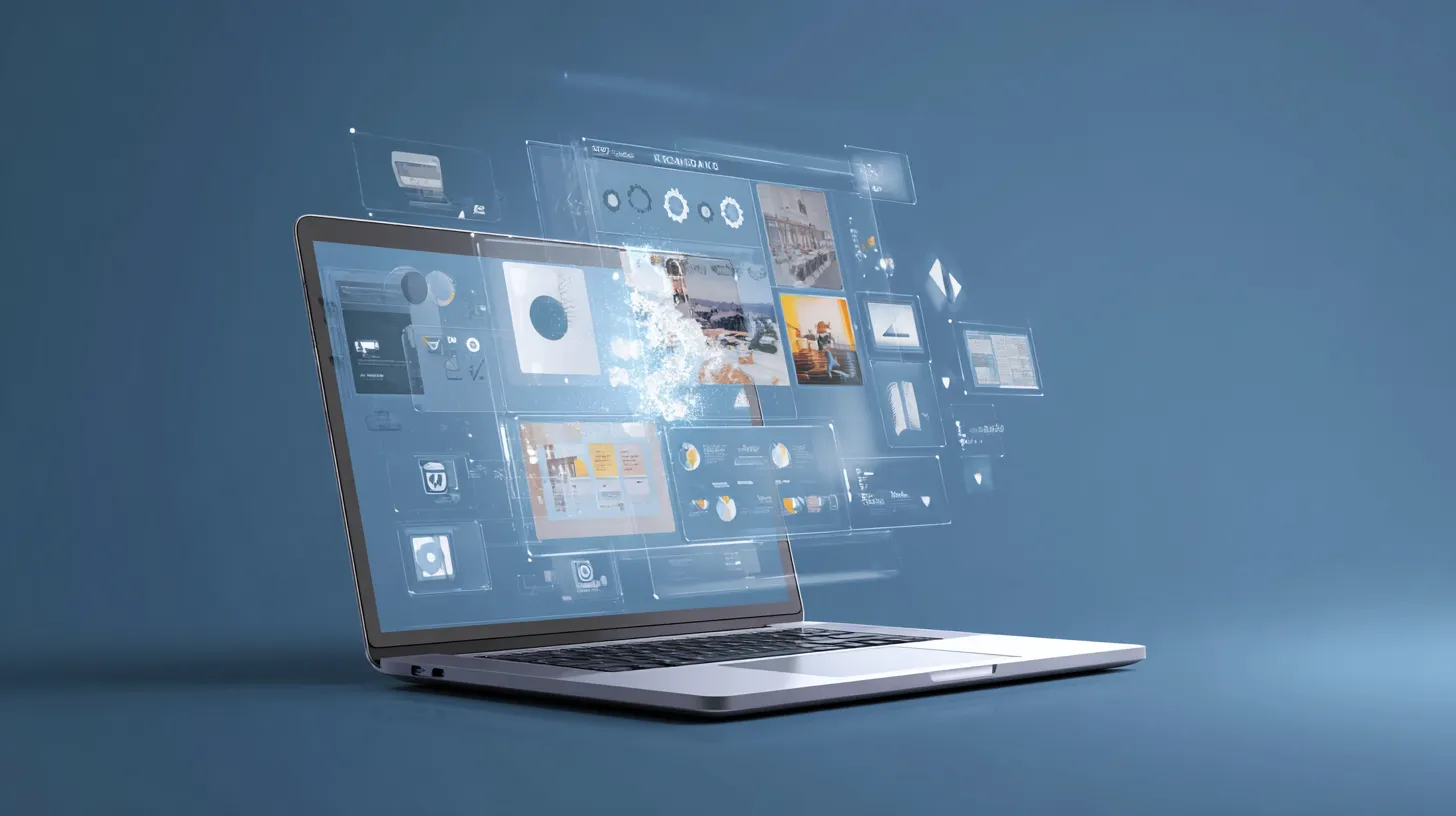 solution_design_laptop_with_digital_screen_screen_shows_creative