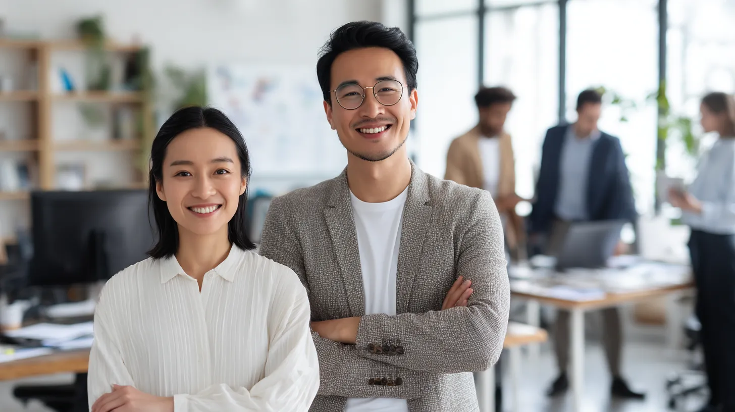 _portrait_of_two_asian_business_people_standing